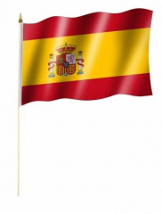 Stockfahnen Spanien