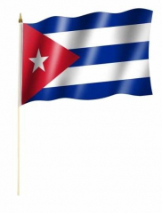 Cuba Hand Flag