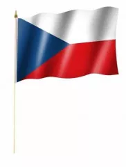 Czech Republic Hand Flag