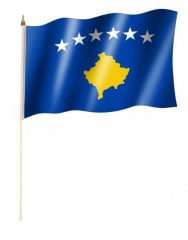Kosovo Stockfahnen