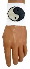 Sweatband White Yin Yang