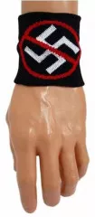 Sweatband Black Stop Nazi