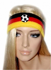 Schweißband Stirn Deutschland Fußball
