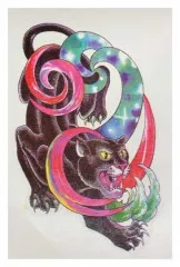 Tattoo Sticker Panther