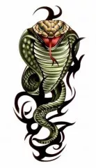 Tattoo Sticker Cobra