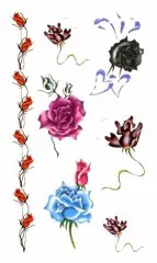 Temporäres Tattoo Rosen
