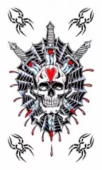 Tattoo Sticker Skull