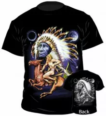 T-Shirt Red Indian Rider