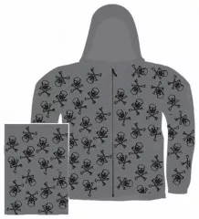 Gothic Kapuzensweatshirt - Skulls