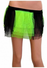 Tulle Skirt Neon Green & Black