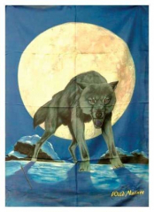 Posterfahne Wolf