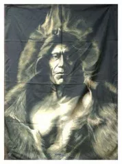 Poster Flag Red Indian