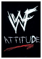 Posterfahne WWE Attitude