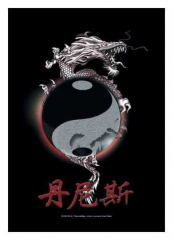 Posterfahne Yin Yang Dragon